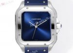 THB Factory Cartier Santos Green/Blue Face Rubber Band 1847 MC Movement Watch